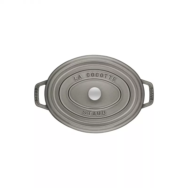 Owalny garnek żeliwny Staub 29 cm, grafitowo-szary