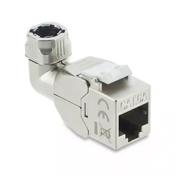 Moduł Keystone RJ45 DELOCK 90374 Cat.6A 90° bez narzędziowy