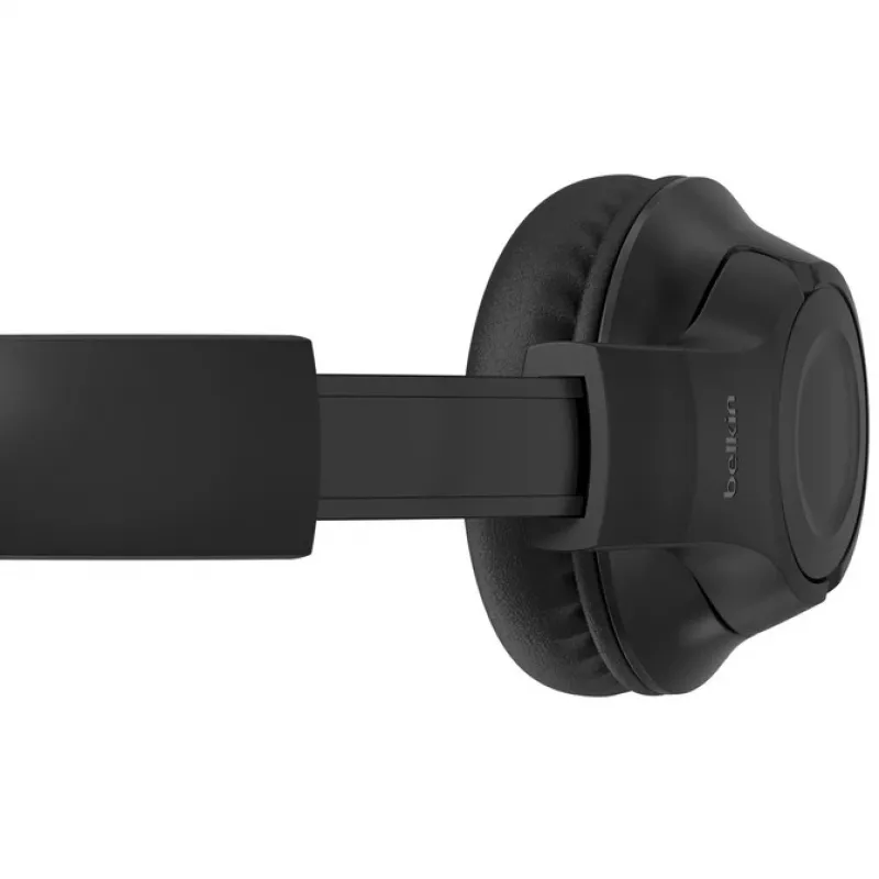 Belkin SoundForm Inspire - Zestaw słuchawkowy - nauszny - Bluetooth - bezprzewodowy, przewodowy - wtyk 3,5 mm - czarny (AUD006BTBLK)