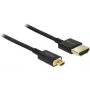 Kabel HDMI DeLOCK HDMI-A/HDMI Micro-D 1 m