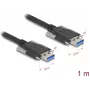 Kabel USB DeLOCK 80998 USB 3.2 Gen 1 1 m USB A Czarny