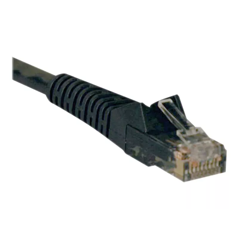 Eaton Tripp Lite Series Cat6 Gigabit Snagless Molded (UTP) Ethernet Cable (RJ45 M/M), PoE, Black, 5 ft. (1.52 m) - Kabel krosowy - RJ-45 (M) do RJ-45 (M) - 1.52 m - UTP - CAT 6 - Mou