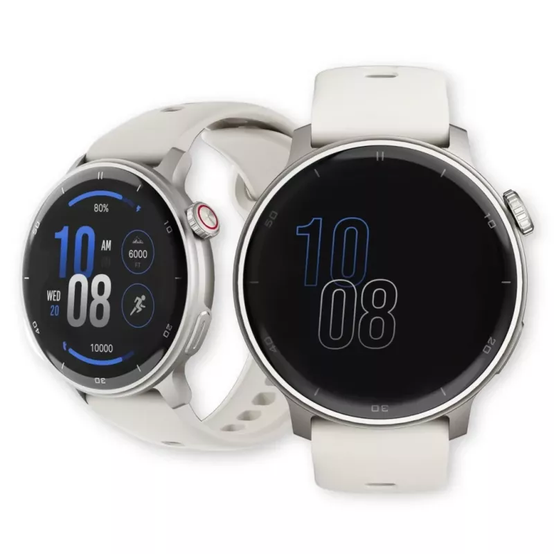 Smartwatch Stelio Activ GPS 46mm Srebrny STSWA101SR, GPS, koperta 46 mm