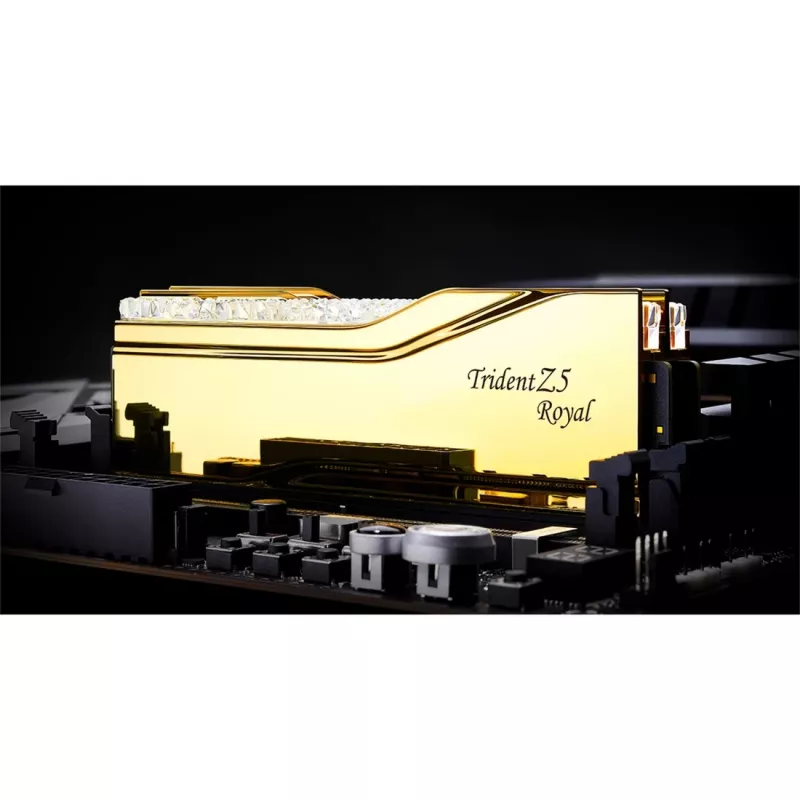 DIMM 32 GB DDR5-6000, Memory gold, F5-6000J2836G16GX2-TR5G, Trident Z5 Royal RGB, INTEL XMP