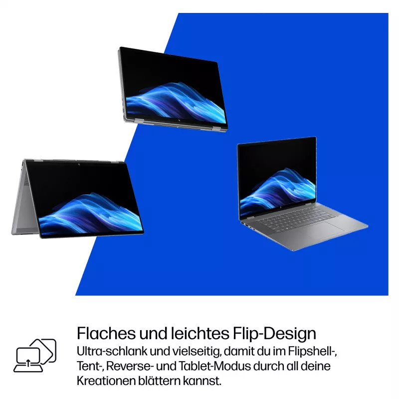 HP OmniBook BZ8L0EA 16 Notebook - 5 GHz 40,6 cm - 1 TB SSD - 32 GB RAM - ekran dotykowy - Windows 11 Home (BZ8L0EA#ABD)