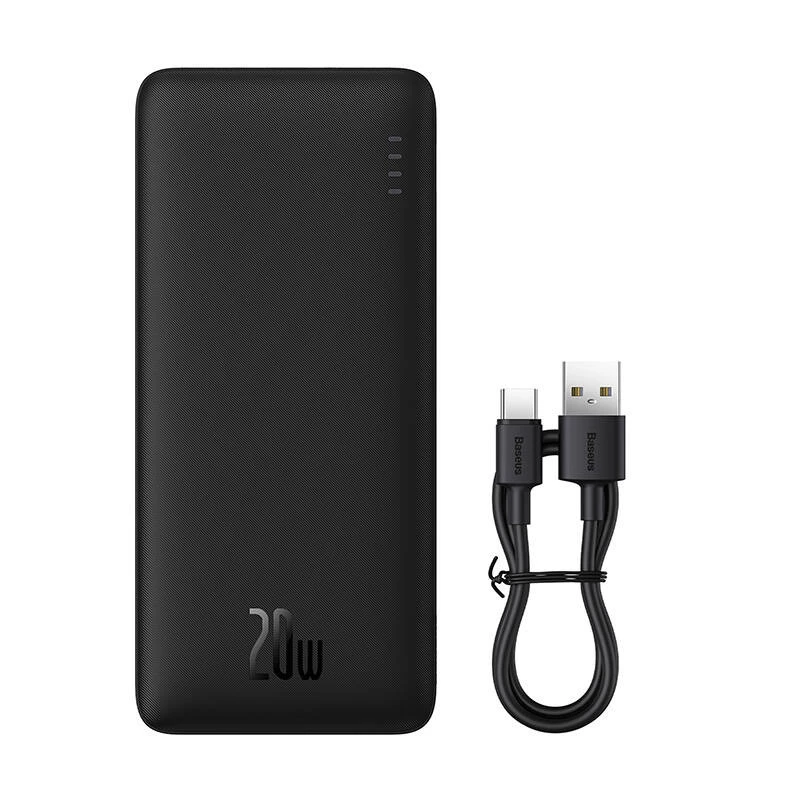 Powerbank Baseus Airpow litowo-polimerowy 20000 mAh 20 W Czarny
