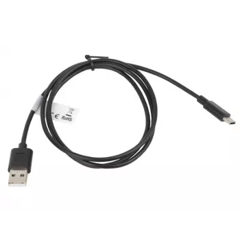 Kabel Lanberg CA-USBO-10CC-0010-BK (USB 2.0 męski - USB 2.0, USB, Type C męski, 1m, Czarny) (CA-USBO-10CC-0010-BK)