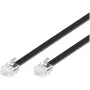 Kabel telefoniczny Microconnect MPK106B RJ12 RJ12 6 m Czarny