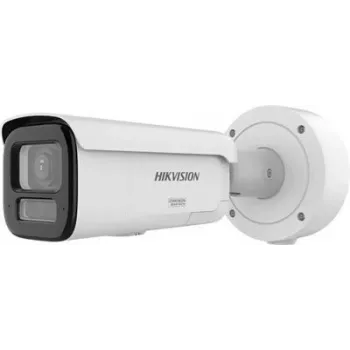Kamera IP Bullet Hikvision Pro Series ColorVu 4 MP zmiennoogniskowa z napędem 2,8–12 mm, 1/1,8 cala CMOS, przewodowa, wewnątrz/na zewnątrz, biała
