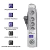 Listwa przeciwprzepięciowa Qoltec 50270 Szara 5 gniazd AC 230V
