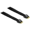 Kabel MiniSAS SFF 8654-4i > SFF 8654-4i (czarny, 0,7 metra)