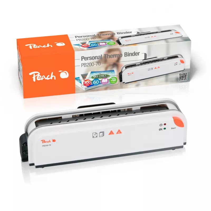Peach PB200-70 termiczna bindowarka 60 s 300 arkuszy Biały