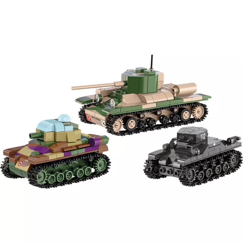 Zestaw konstrukcyjny COBI Renault R35 Valentine IX Panzer I 595 elementów