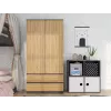 Topeshop SZAFA MALWA AN/AR K bedroom wardrobe/closet 5 shelves 2 drzwi(s)