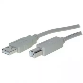 Kabel adaptera USB 2.0 A > B (ST-ST) 3m Szary