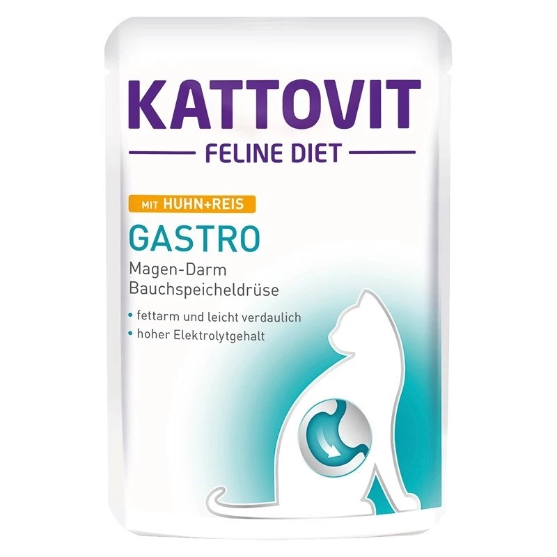 KATTOVIT Feline Diet Gastro - karma mokra dla kota - 12 x 85g