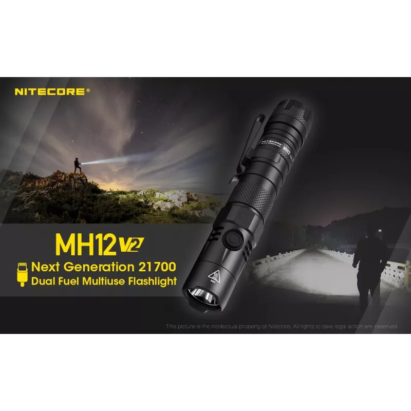 Latarka ręczna Nitecore MH12 V2 Czarna