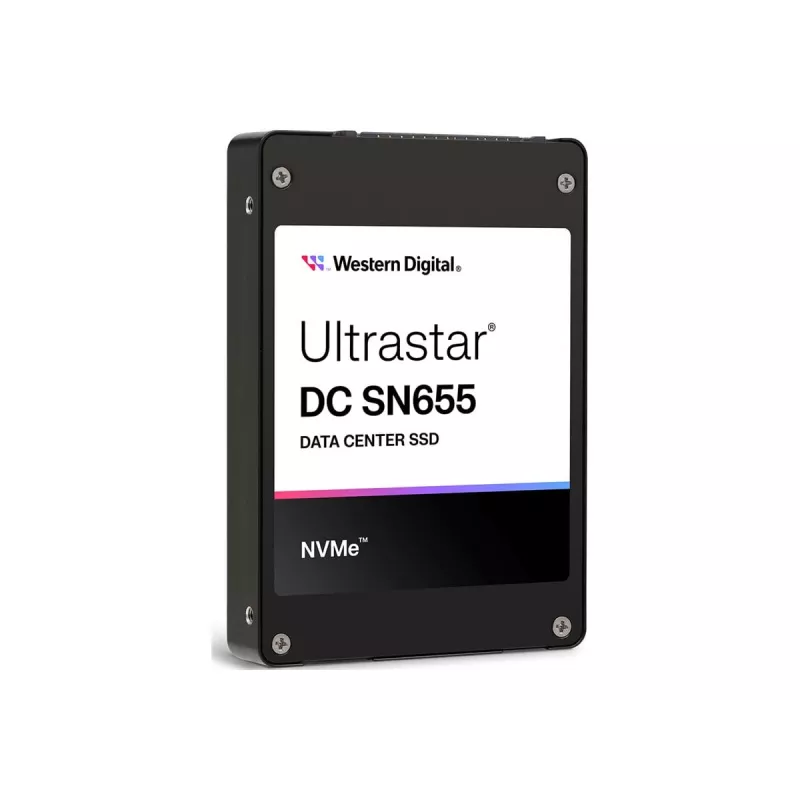 Wewnętrzny dysk SSD U.3 Western Digital Ultrastar DC SN655 15,36 TB (PCIe 4.0, NVMe 1.4b, 6800/3700 MB/s)