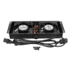 Wentylator chłodzący Extralink 2 FANS ROOF COOLING UNIT 220V AC Czarny Metal