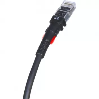 Kabel sieciowy PatchSee TP-6A-F/5 Czarny 1.5m Cat6a F/FTP