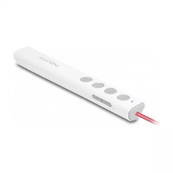 DeLOCK Prezenter USB Laser biały bezprzewodowy nano odbiornik USB RF