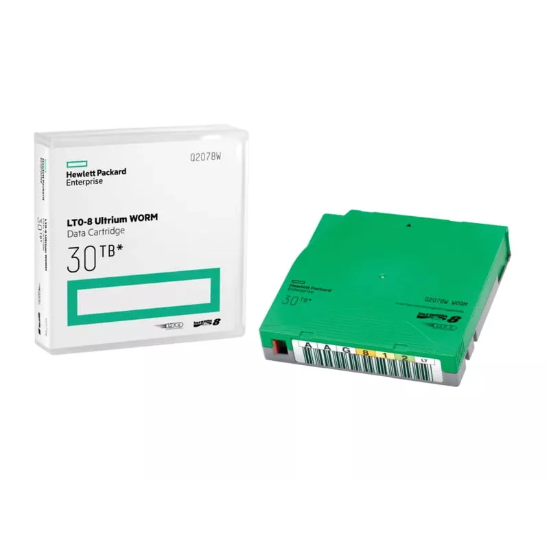 Hewlett Packard Enterprise HPE Ultrium WORM Data Cartridge - LTO Ultrium WORM 8 - 12TB / 30TB - Beschriftungsetiketten - grün (Q2078W)