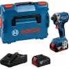 Bezprzewodowy klucz udarowy Bosch GDR 18V-215 z 2 akumulatorami 4,0Ah