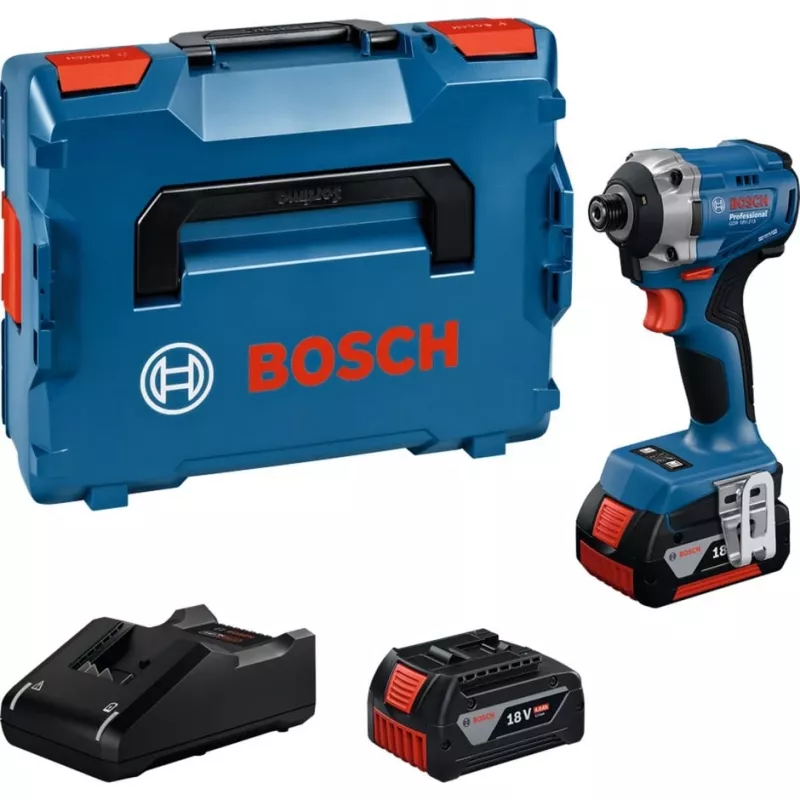 Bezprzewodowy klucz udarowy Bosch GDR 18V-215 z 2 akumulatorami 4,0Ah