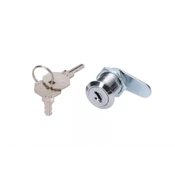 Zamek do drzwi Extralink ROUND LOCK FOR CABINETS, okrągły zamek do szafek, srebrny