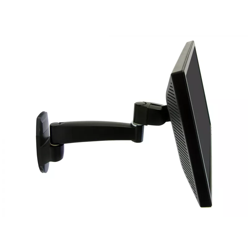 Ergotron 200 Series - Zestaw montażowy (ramię ścienne) - do monitora - 1 wysięgnik - stal - czarny - Rozmiar ekranu: do 81,3 cm (do 32 cali)