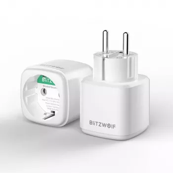 Smart socket BlitzWolf BW-SHP15 ZigBee 3680W — in-wall Wi‑Fi/ ZigBee Kompatybilny power outlet
