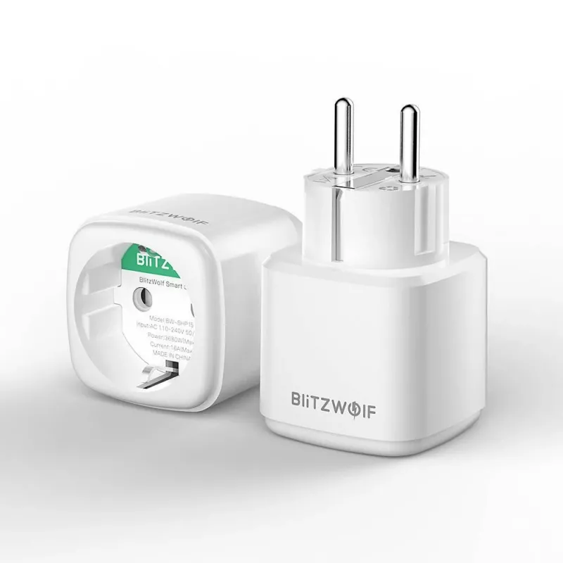 Smart socket BlitzWolf BW-SHP15 ZigBee 3680W — in-wall Wi‑Fi/ ZigBee Kompatybilny power outlet