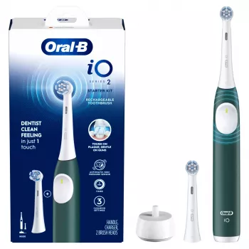 Szczoteczka elektryczna Oral‑B iO Series 2 Forest zielony Special Edition — ciemnozielona/biała