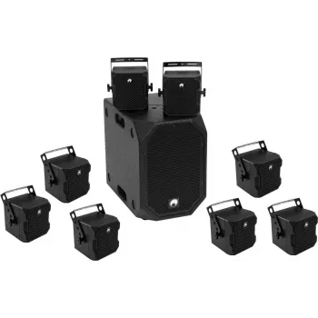 Zestaw sprzętu audio Omnitronic BOB-10A z 8x BOB-4 (model 20000534)