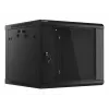 Szafa ścienna LANBERG 9U 19 cali WF01-6609-10B, 600×600×507 mm, 60 kg, IP20, czarna