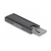 Obudowa SSD DeLOCK Zewnętrzna Uniwersalna Obudowa USB Type-C Combo do M.2 NVMe PCIe lub SATA SSD bez narzędzi