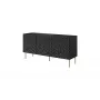 Komoda cama meble HOLE 152x42,5x74,5 cm matowa czerń, płyta wiórowa, rama 16 mm