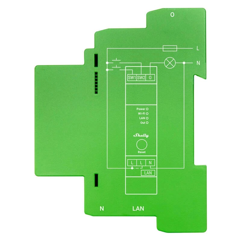 Shelly Pro Dimmer 1 Inteligentny przełącznik na szynę DIN, 1-kanałowy