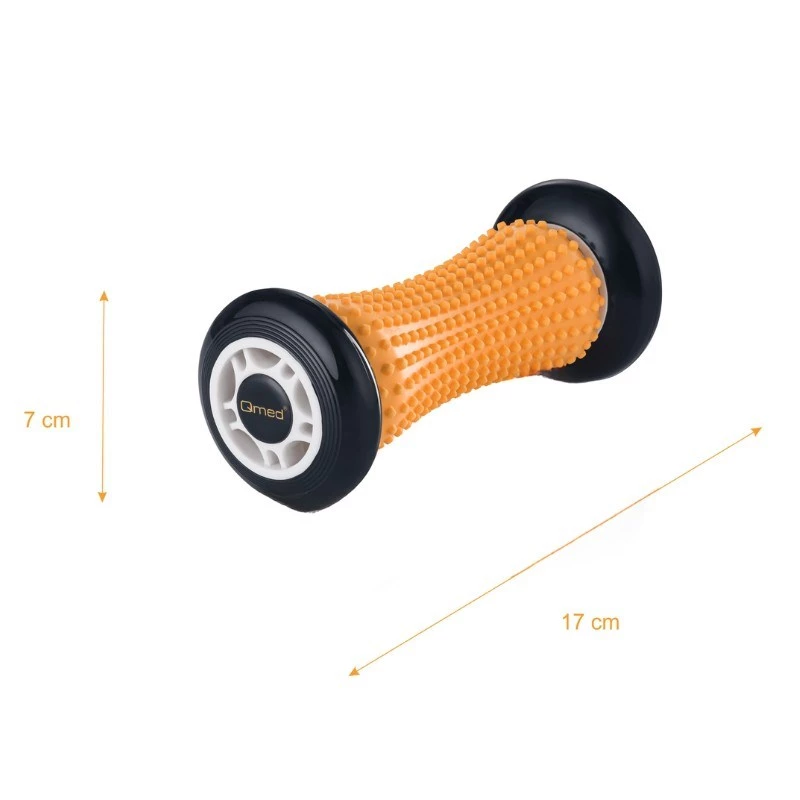 Wałek rehabilitacyjny MDH DRQM3P4LKXXXP, TPE, czarny, średnica 7 cm, długość 17 cm