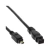 Kabel FireWire 400 na 800 InLine 34901 1 m Męski/Męski Czarny