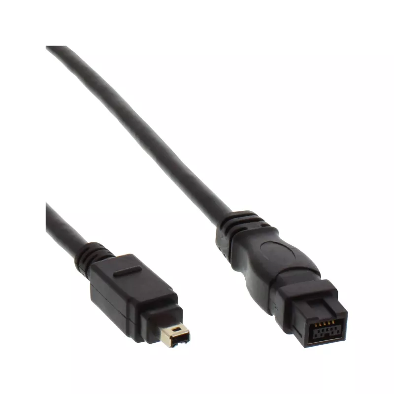 Kabel FireWire 400 na 800 InLine 34901 1 m Męski/Męski Czarny