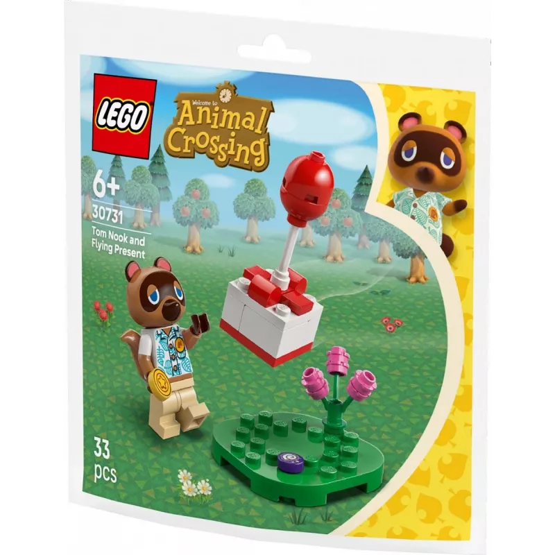 30731 Animal Crossing Tom Nook i Balon-Prezent, Zestaw konstrukcyjny Polybag