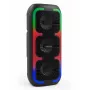 Przenośny głośnik stereo SQUEAK SQ1009 — Bluetooth 5.3, 45 W RMS, 10h bateria, FM, USB, AUX, LED, 1800 mAh, czarny