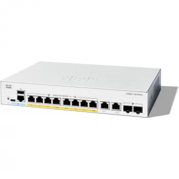 Przełącznik zarządzalny Cisco Catalyst 1300-8P-E-2G 8 portów GE PoE