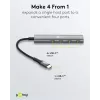 Goobay Slim 4-Port USB-Hub USB-C na 5 Gbit/s - -Wtyk> 4x -Gniazdo (76564)