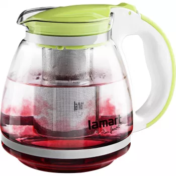 Szklany zaparzacz Lamart LT7028 Zielony Przezroczysty Średnica 13 cm Wysokość 155 mm