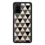 Etui ochronne iKins do Samsung Galaxy S20+ — czarny wzór piramidy