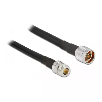 Delock Antenna Extension kabel N Male to N Female, 10m, Coax, Czarny, Outdoor (13029)