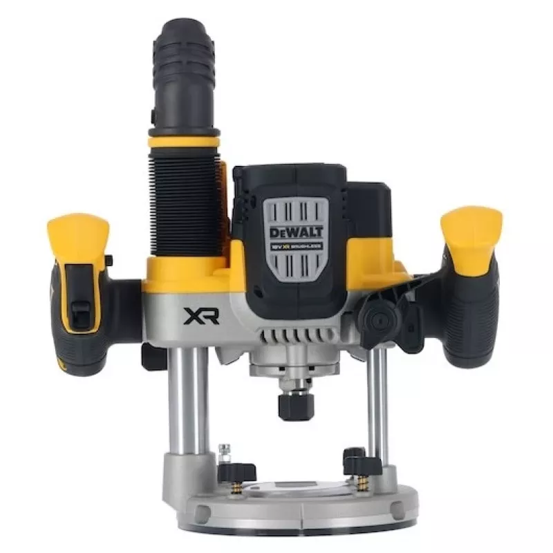 Zanurzeniowa frezarka DeWalt DCW620NT-XJ, akumulatorowa, bezszczotkowa, 18V, 1600W mocy wyjściowej, 11–23k RPM, tuleja 12,7 mm, odpylacz, LED, 3,6 kg, walizka