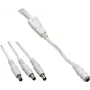 VOLTCRAFT Niskonapięciowy kabel połączeniowy Gniazdo niskonapięciowe - Wtyk niskonapięciowy 5,5 mm 2,1 mm 0,35 m 1 szt. (072981C)